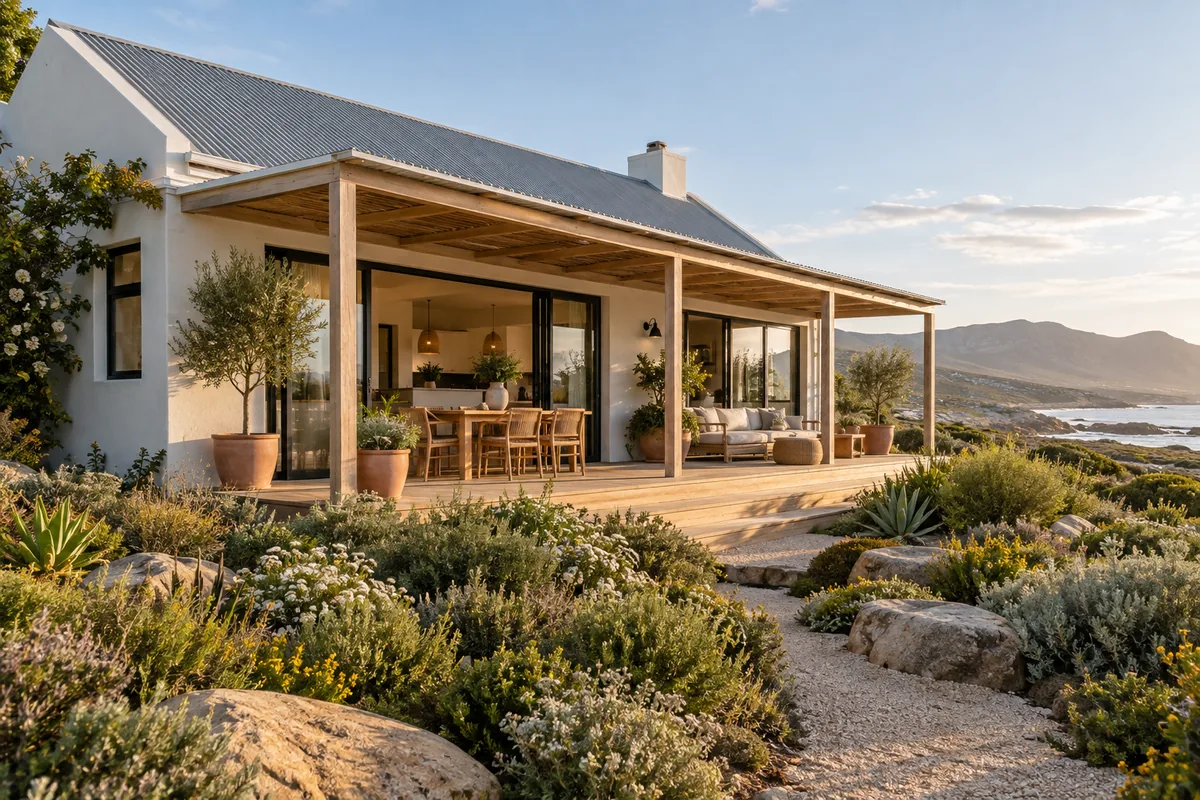 Light, open-plan home with coastal finishes